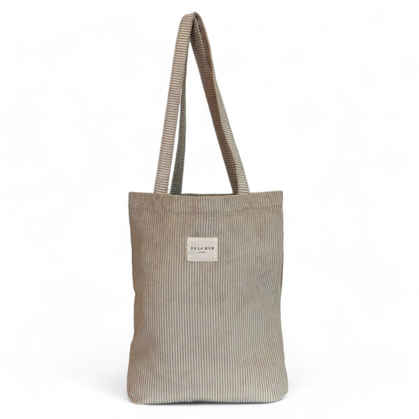 Tote Bag De La Mur Line Rib TOFE beige corduroy ribstof