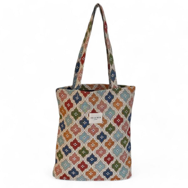 Tote Bag De La Mur Line LARA kleurrijke print 